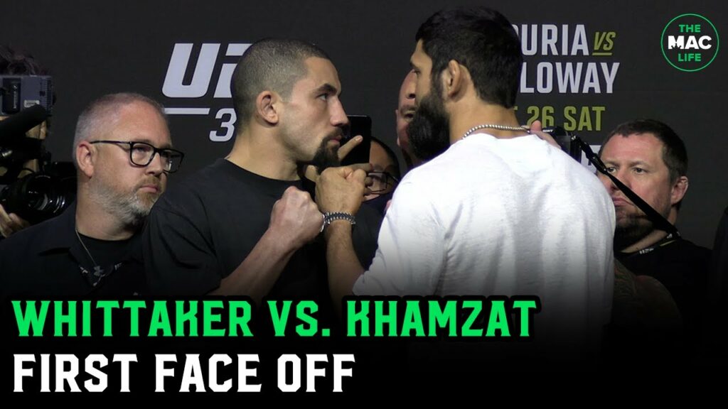 Robert Whittaker vs. Khamzat Chimaev Face Off | UFC 308