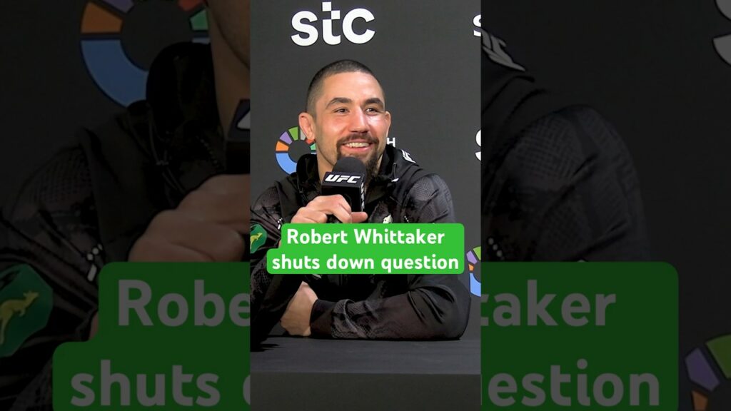 Robert Whittaker wasn’t having that 😂 #ufc #mma