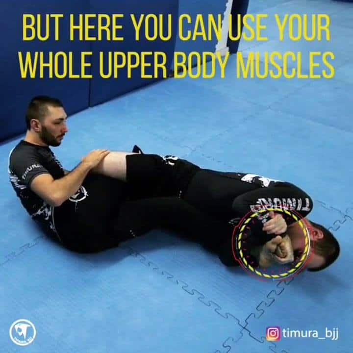 Rolling toe hold against knee shield guard. . credit: @timura_bjj