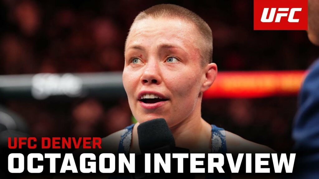 Rose Namajunas Octagon Interview | UFC Denver