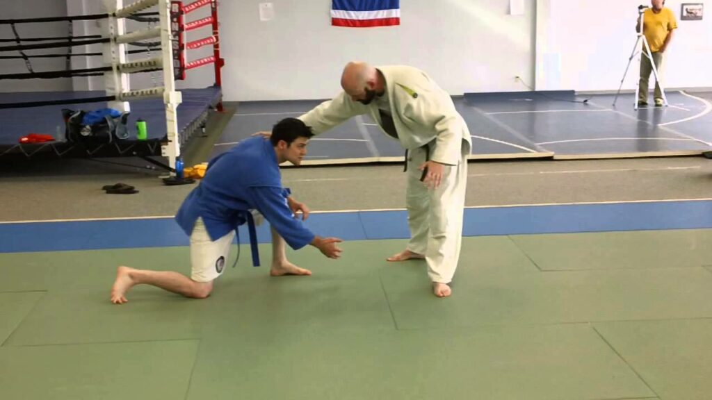 Sambo Ankle Pick Rolling Leglock