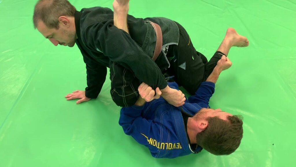 Scissor Half Guard to Toe Hold