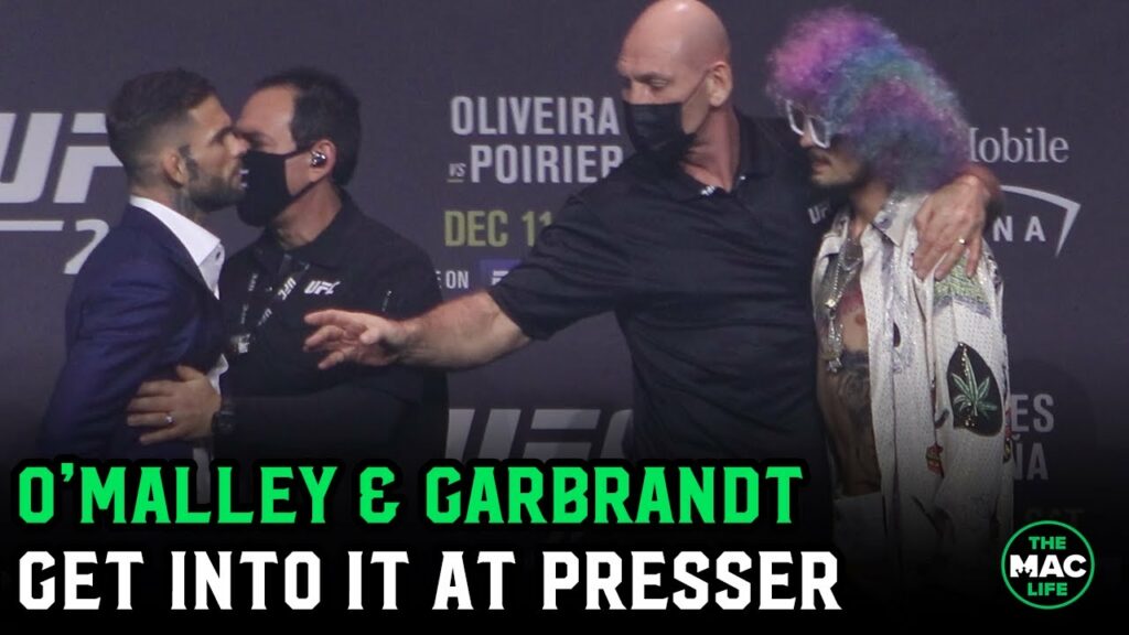 Sean O'Malley and Cody Garbrandt get separated at UFC 269 Press Conference