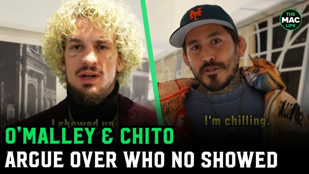 Sean O'Malley and Chito Vera debate who no showed Face Off: "I'm 6'6, 220"