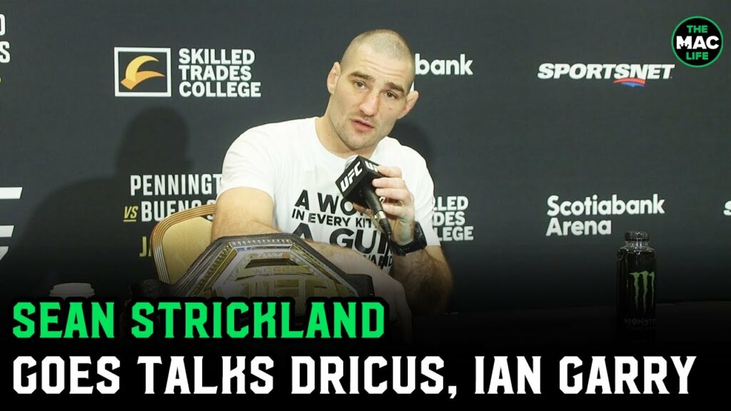 Sean Strickland talks Dricus Du Plessis DM’s, Hating Ian Garry & Crying on Theo Von