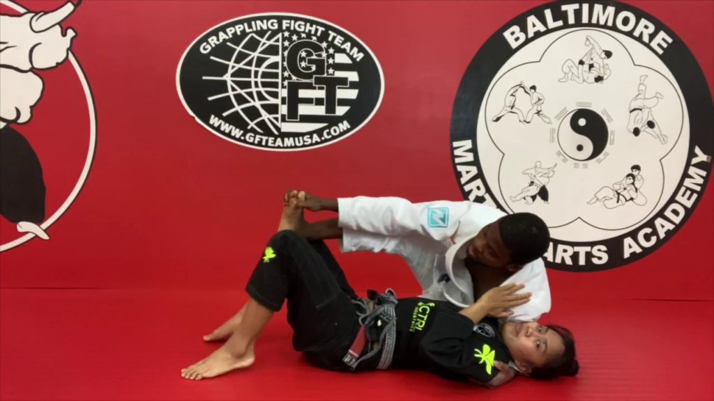 Side Control to Mount Holding the Foot   Garcia Almeida