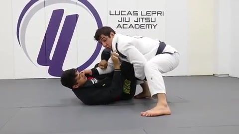 Single Leg Fake to De La Riva Variation to Takedown