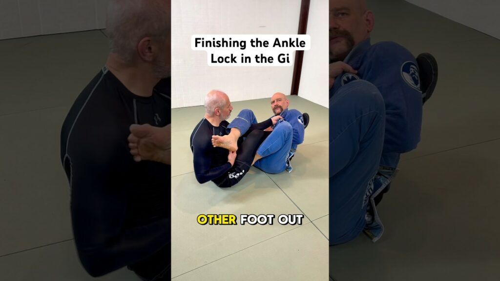 Straight ankle lock in the gi