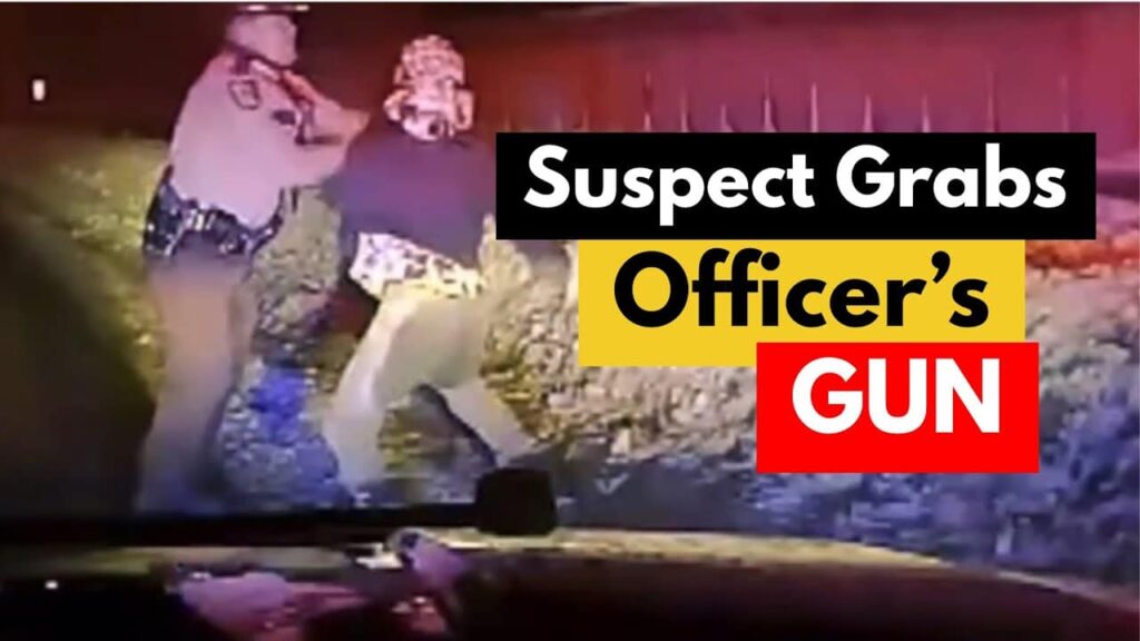 Suspect Grabs Officer’s Gun - Civilian Intervenes