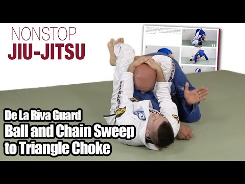 Sweep to Triangle Choke Combination from de la Riva Guard