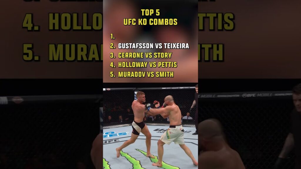 TOP 5 KNOCKOUT COMBOS 🔼🔼🔽🔽◀️▶️ #ufc