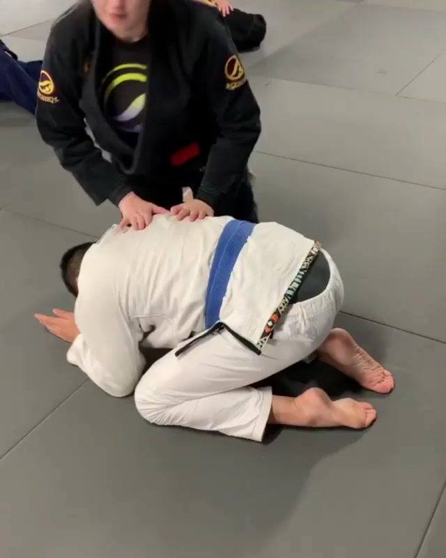 Teaching be fun \ simple tweak to a common back take  . credit Dominyka Obeleny...