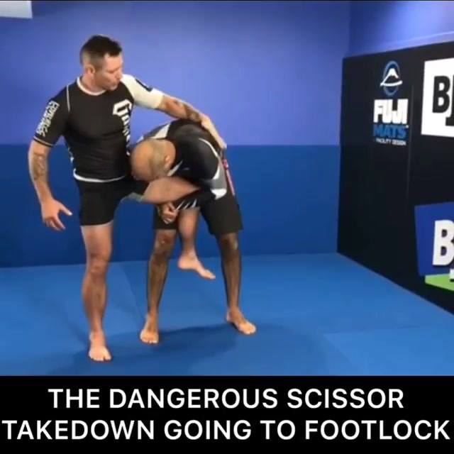 The Dangerous Scissor Takedown going to Footlock