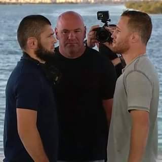 The FIRST Khabib and Justin Gaethje Face-Off