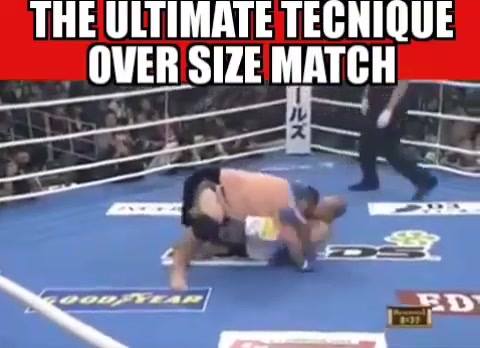 The Ultimate Technique Over Size Match! Royce Gracie Vs 500lb Sumo Champion Akebo