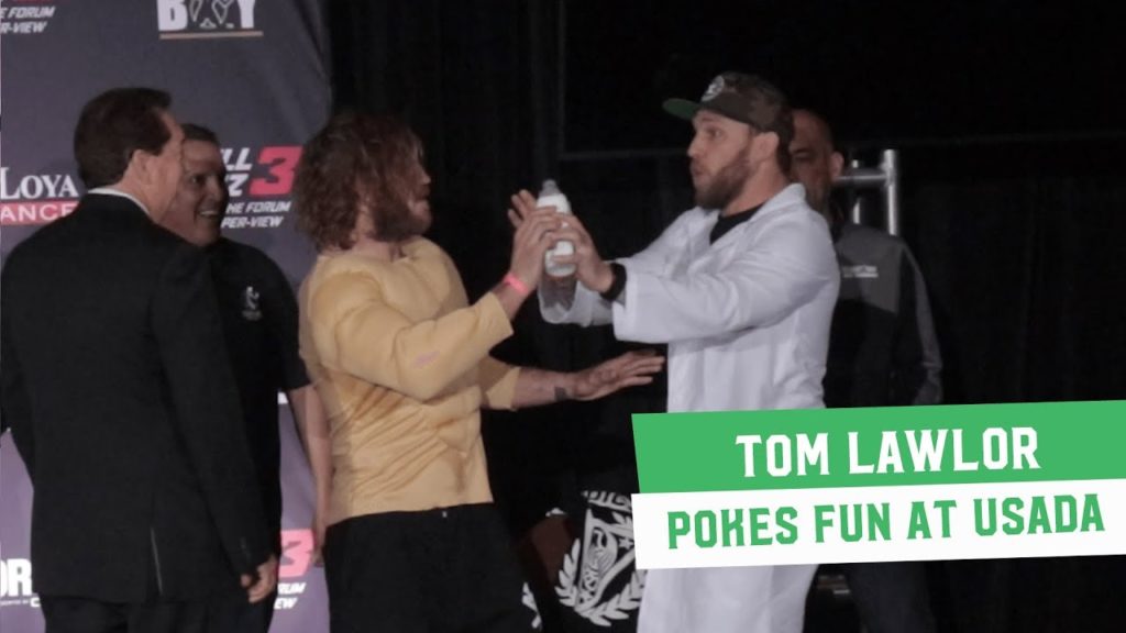 Tom Lawlor pokes fun at USADA suspension