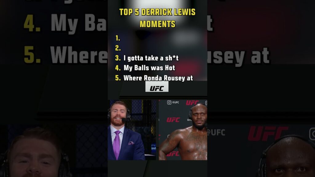 Top 5 Derrick Lewis Moments #ufcedmonton