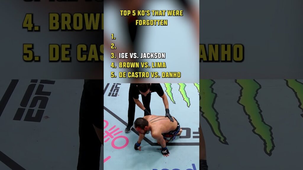 Top 5 Forgotten KOs ☠️ #ufc