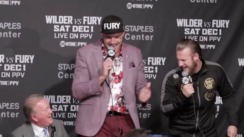 Tyson Fury Leads Media in American Pie Sing Along at Press Conference