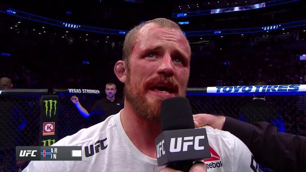 UFC 231: Gunnar Nelson Octagon Interview