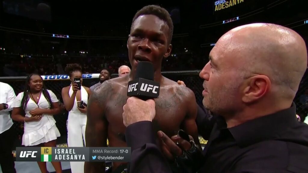 UFC 236: Israel Adesanya Octagon Interview