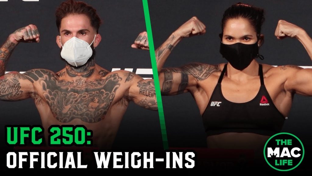 UFC 250 Official Weigh-Ins: Main Card