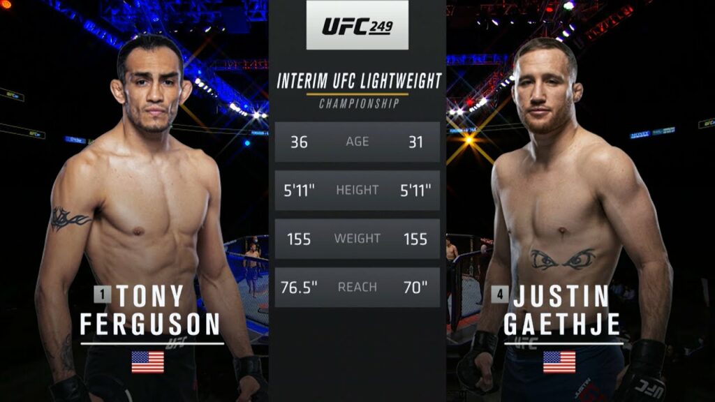 UFC 254 Free Fight: Justin Gaethje vs Tony Ferguson