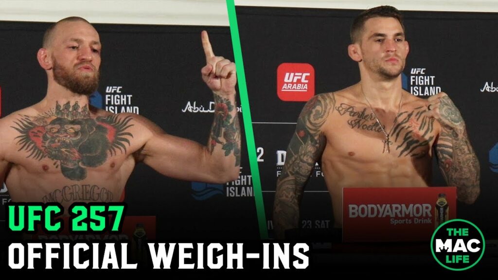 UFC 257 Official Weigh-Ins: Main Card