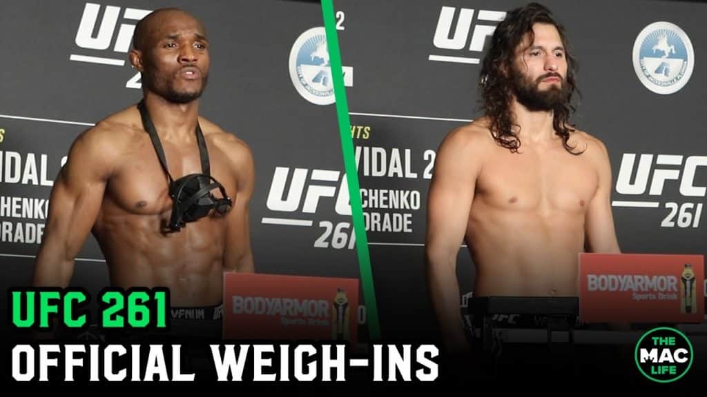 UFC 261: Kamaru Usman vs. Jorge Masvidal Official Weigh-Ins Main Card