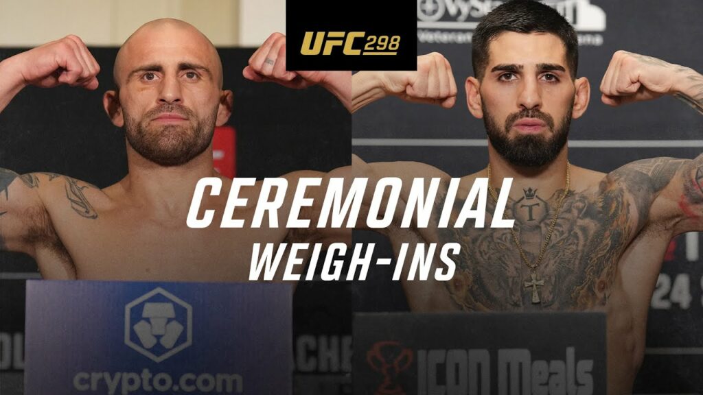 UFC 298: Ceremonial Weigh-In