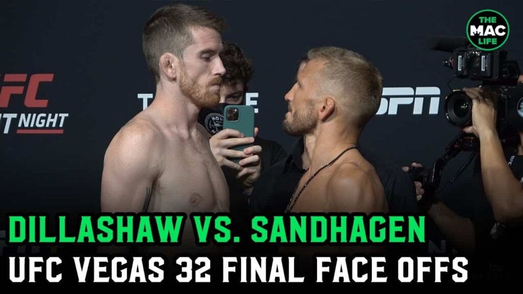 UFC Vegas 32: TJ Dillashaw and Cory Sandhagen Face-Off ahead of Dillashaw's return