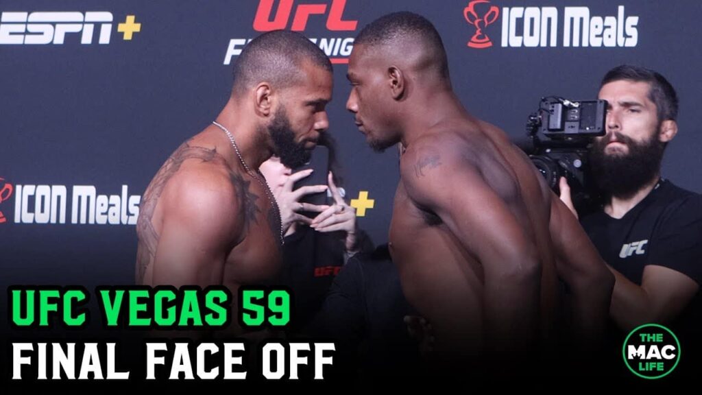 UFC Vegas 59: Thiago Santos vs. Jamahal Hill Final Face Offs