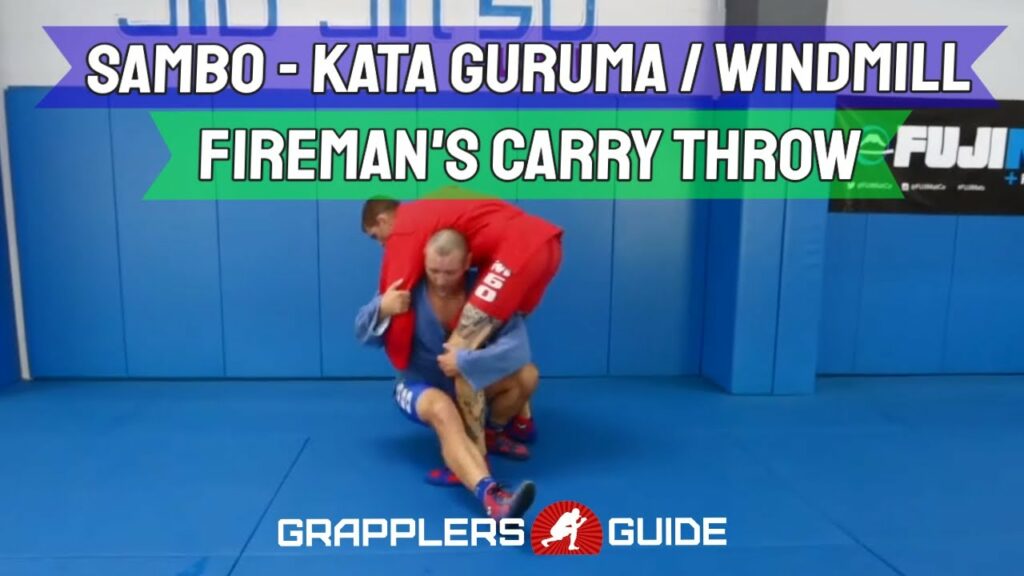 Vladislav Koulikov - Windmill / Kata Guruma / Fireman's Carry Throw Options - Sambo