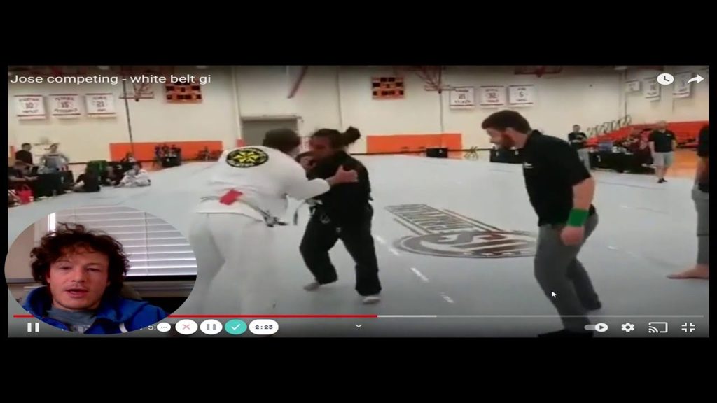 White Belt Gi Match, Andrew Smith Commentary (Jose, US Grappling)