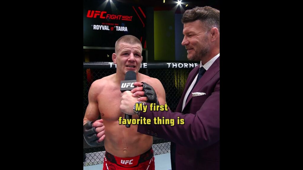 'You can bounce a quarter off of it' 😂 #ufc