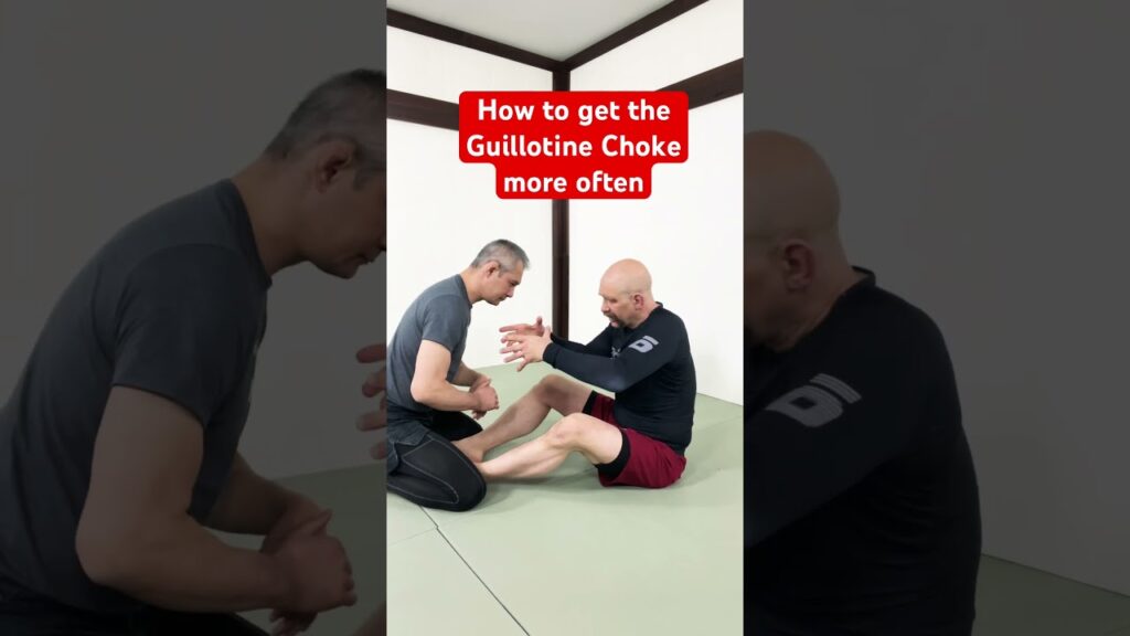 Your guillotine chokes will improve if you force your opponent into giving you the trigger position